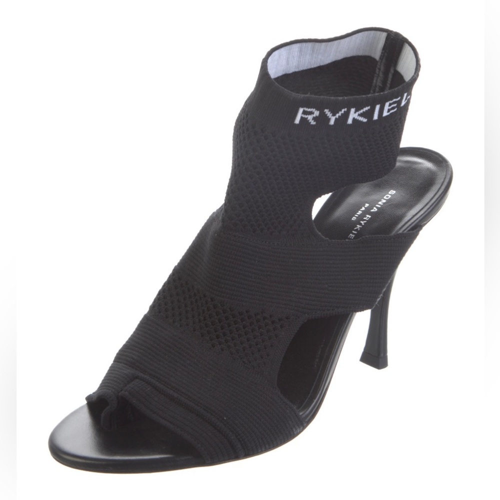 NWOB Sonia Rykiel Striped Mesh Mule Stiletto Heels Size 9/39